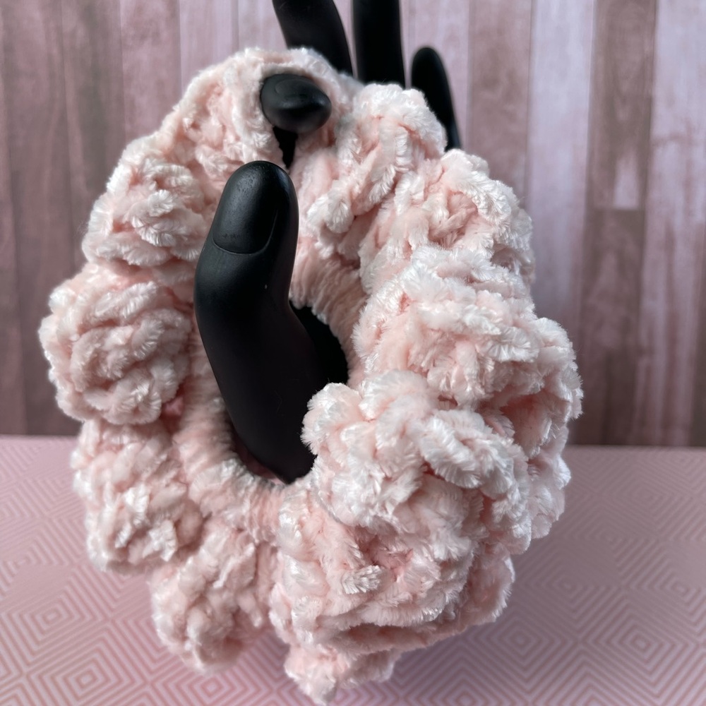 Velvet Pink Scrunchie